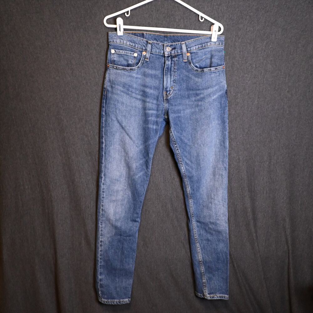 Levi's Men's 31x32 (31x30 actual) 512 Slim Taper Fit Distressed Denim Jeans